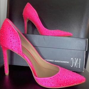 INC for Macy’s Kenjay d'Orsay Pumps Hot Pink